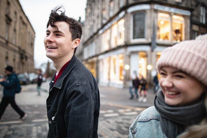 A couple on a date playing Treasure Hunt Bristol