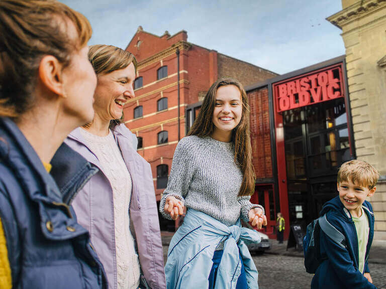 A family playing Treasure Hunt Bristol together on Mother’s day